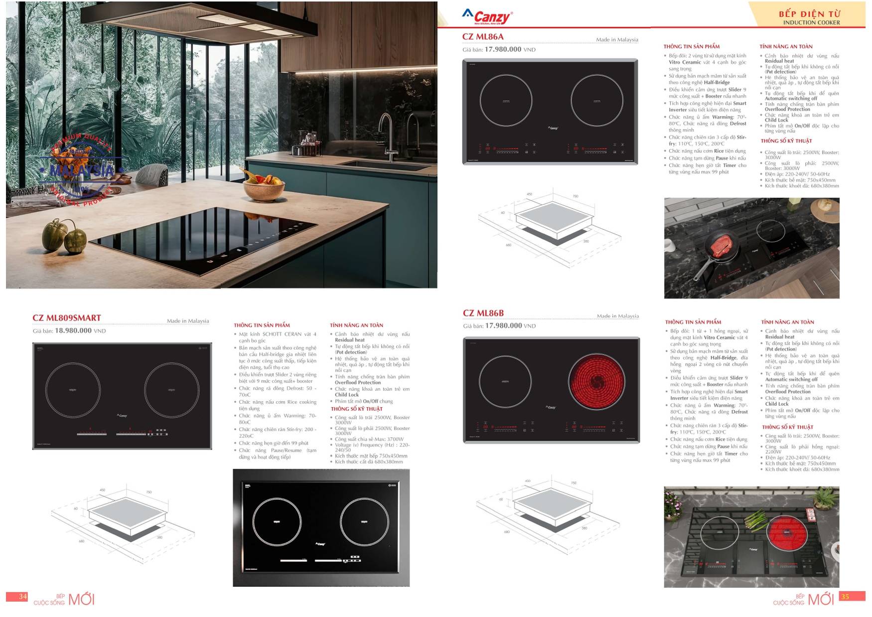 Bếp CANZY Catalogue và Bảng giá mới nhất 2024 /Page 17